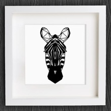 özelleştirilebilir origami zebra başı ev 2d art africa animal bracelet customized customizer decor decoration decorations decorative earring geometric geometrical homedecor dekorasyonu takı lowpoly poly düşük kolye openscad duvar yaban hayatı 3d print model - Mito3D