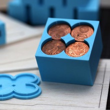 customizable penny weight coin compartment tool airplane american balance weights balsa plane wood cent coins compartments container customized customizer dollar euro helper helping-hands money box nickel pence peso rc tools secret woodworking 3d print model - Mito3D