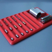 customizable pinning tray tool lock locks locksport pick picking picks holders boxes 3d print model - Mito3D
