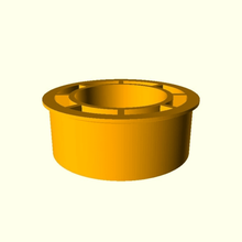 customizable pipe duct bushing customizer outdoor_garden 3d print model - Mito3D