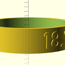customizable ring sizes finding size jewelry openscad rings 3d print model - Mito3D