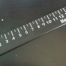 customizable ruler tool rule square graduation cm mm centimeter millimeter meter 3d print model - Mito3D