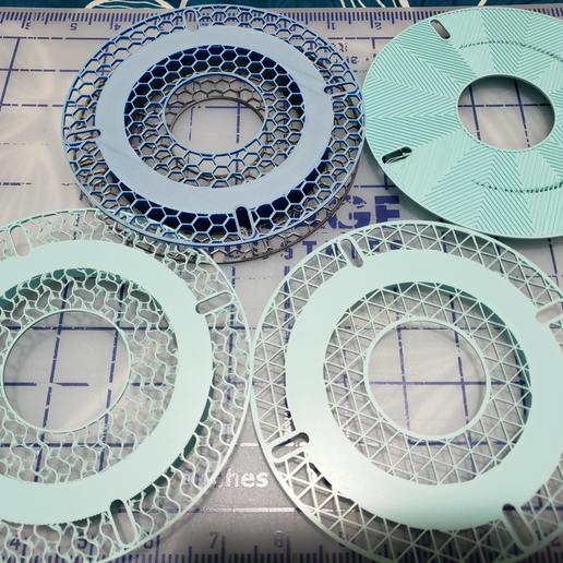customizable sample spool tool 3d printer accessories holder filament 3D print model - Mito3D