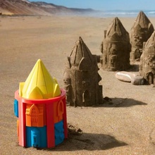 customizable sand castle mold game beach children family toy 3d print model - Mito3D