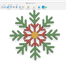 anpassbar Schneeflocke Weihnachten Pixel Lichter LED DIY 3d print model - Mito3D