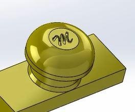 customizable stamp solidworks seal 3d print model - Mito3D