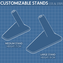 özelleştirilebilir standlar 3d print model - Mito3D