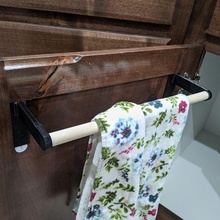customizable towel holder dowel kitchen dining 3d print model - Mito3D