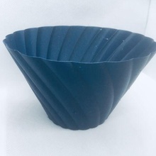 personnalisable tordu vase bol récipient curling hélicoïdal pot nsfw openscad poêle paramétrique spiralé spirale mode navire enroulement 3d print model - Mito3D