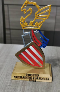 customizable valencian community trophy title award valencia race logo gift cup cups winner first place 3d print model - Mito3D