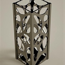 personalizável voronoi porta-lápis a arte 3d recipiente recipientes personalizador de sistemas estilo vaso design malha esculturas 3d print model - Mito3D
