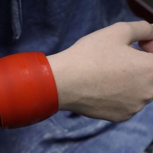 customizeable grande bracelete jóias pulseiras a moda personalizador de sistemas pulseira 3d print model - Mito3D