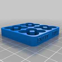 customized aaa battery tray holder empty indicator full organization 3d print model - Mito3D
