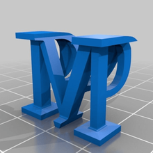 özelleştirilmiş alfagram moda 3d print model - Mito3D