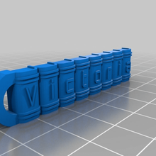 customized bookshelf keychain victoria keychains 3d print model - Mito3D