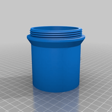 customized box threaded lid household 3d print model - Mito3D