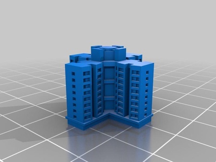 angepasst Gebäude angepasst Gebäude Strukturen 3d print model - Mito3D