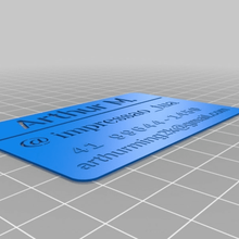 personalizado negócio cartão criador escritório 3d print model - Mito3D