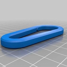 customized carabiner jewelry keychains 3d print model - Mito3D