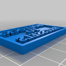 customized custom stamp exchangeable text 1 office 3d print model - Mito3D