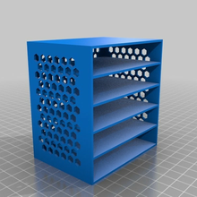personalizzato cassetto scatola esadecimale modello lati contenitori 3d print model - Mito3D