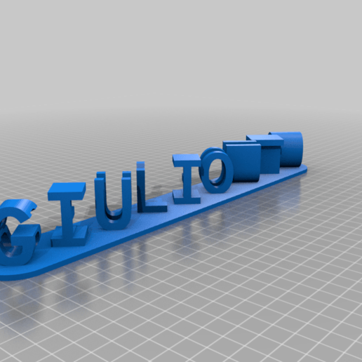 özelleştirilmiş çift mektup bloklar yanılsama özelleştirici Sanat işaretler logolar 3D print model - Mito3D