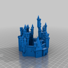 customized grand castle buildings_structures 3d print model - Mito3D