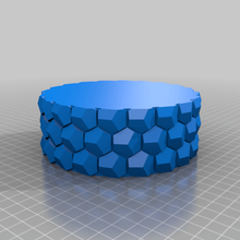 customized honeycomb vase parametric decor 3d print model - Mito3D
