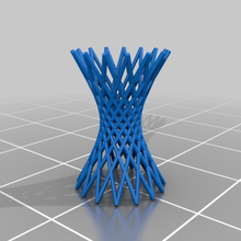 özelleştirilmiş hiperboloit örgü heykel v2 sürekli heykeller 3d print model - Mito3D