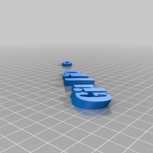 personalizzato iamburny's testo portachiavi organizzazione 3d print model - Mito3D