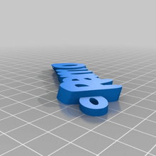 customized iamburny's v2 text - keyring keyfob grace ramon keychains 3d print model - Mito3D