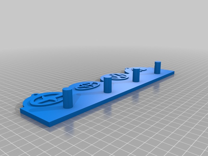 personalizzato chiave appendiabiti casa organizzazione ufficio scrivania 3d print model - Mito3D