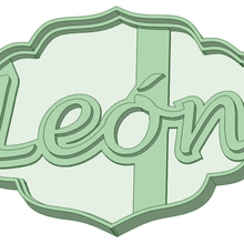 customized leon cookie cutter tool customised lion 3d print model - Mito3D