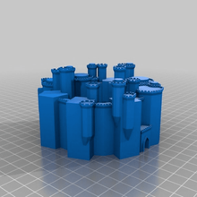 customized medieval fortress generator buildings_structures 3d print model - Mito3D
