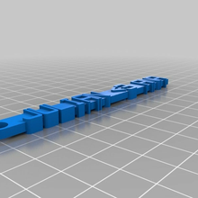 personalizado mensagem chaveiro organização 3d print model - Mito3D