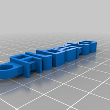 personalizzato Messaggio portachiavi alberto organizzazione 3d print model - Mito3D