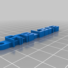 customized message keychain ana laura organization 3d print model - Mito3D
