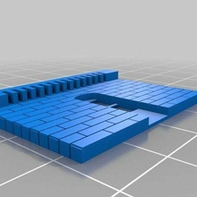 personalizado modular edificio 3 ventanas amplio 1 puerta estructuras_de_edificios 3d print model - Mito3D