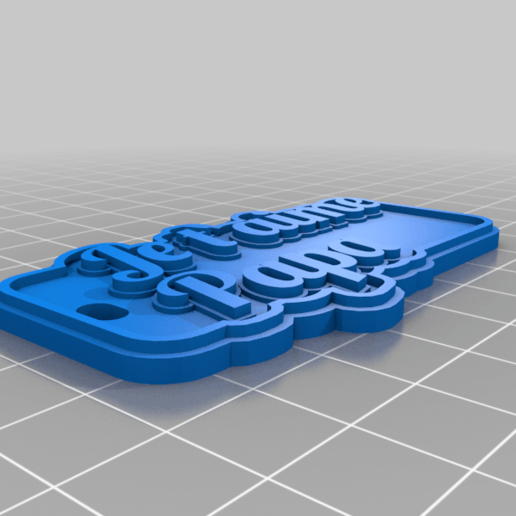 customized multiline tag keychain jewelry keychains 3D print model - Mito3D