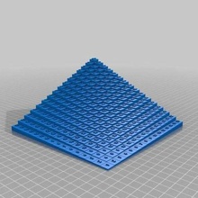 customized multiplication table 16x16 math 3d print model - Mito3D