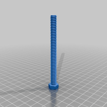 customized nut job bolt washer threaded rod factory parts 3d print model - Mito3D