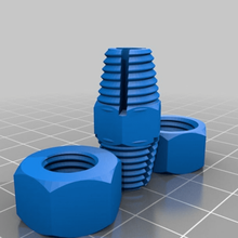 customized parametric tapered thread coupling parts 3d print model - Mito3D