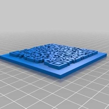 özelleştirilmiş qr kodu jeneratör özelleştirici organizasyon 3d print model - Mito3D