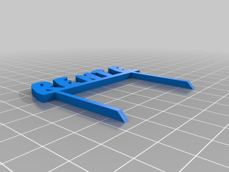 angepasst Zeichen draussen Garten 3D print model - Mito3D
