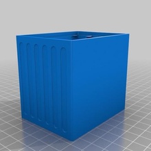 maßgeschneiderte stapelbar-Widerstand Aufbewahrungsbox mit 3 Schubladen tool Elektronik 3d print model - Mito3D