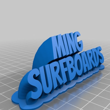 customized sweeping 2-line plate text office 3d print model - Mito3D