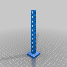 customized temp calibration tower 3d_printing_tests 3d print model - Mito3D