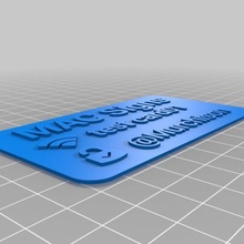 personalizado wi fi placa 3d print model - Mito3D
