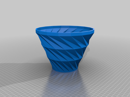 personalizzato vasemizzato completamente vaso contorto organizzazione casa ufficio scrivania 3d print model - Mito3D