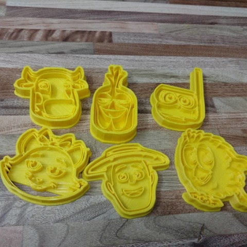 couper cookie granja zenon gallo art cutter cortante galletitas corta galletas granjade de vache chat 3D print model - Mito3D